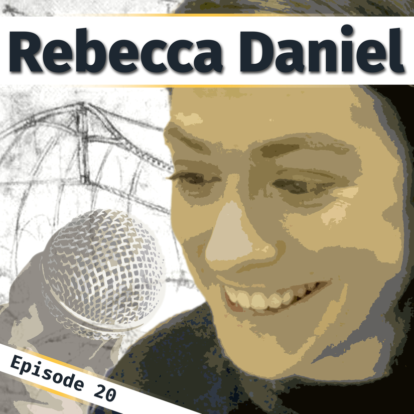 A poster image for Innovation Bound podcast episode 20 with Rebecca Daniel